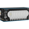 Mexen Vintis 10x LED Filament Bulb E27, G125, 6W, Neutral - 4000K, 720 lm, clear - L158-E27-0640-00x10