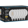 Mexen Vintis 6x LED Filament Bulb E27, G125, 10W, Warm - 2700K, 1320 lm, clear - L158-E27-1027-00x06