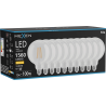 Mexen Vintis 10x LED Filament Bulb E27, G125, 12W, Warm - 2700K, 1560 lm, clear - L158-E27-1227-00x10