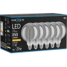 Mexen Vintis 6x LED Filament Spiral Bulb E27, G125, 6W, Warm - 2200K, 350 lm, Smoke - L168-E27-0622-70x06