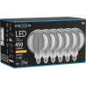 Mexen Vintis 6x Filament Spiral LED Bulb E27, G125, 8W, Warm - 2200K, 450 lm, smoke - L168-E27-0822-70x06