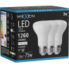 Mexen Nova 3x LED Bulb E27, R63, 12W, Neutral - 4000K, 1260 lm - L104-E27-1240-01x03