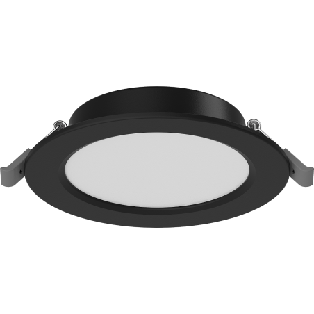 Mexen LDRR ceiling panel downlight LED recessed ø 12 cm, 6W, Neutral - 4000K, 390 lm, black - L210-012-0640-70
