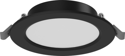 Mexen LDRR ceiling panel downlight LED recessed ø 12 cm, 6W, Neutral - 4000K, 390 lm, black - L210-012-0640-70