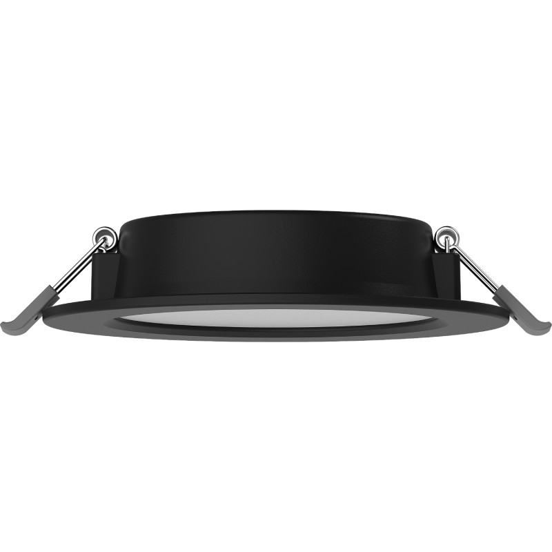 Mexen LDRR recessed LED downlight ceiling panel, 12 cm diameter, 6W, Cool - 6500K, 450 lm, black - L210-012-0665-70