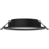 Mexen LDRR recessed LED downlight ceiling panel, 12 cm diameter, 6W, Cool - 6500K, 450 lm, black - L210-012-0665-70