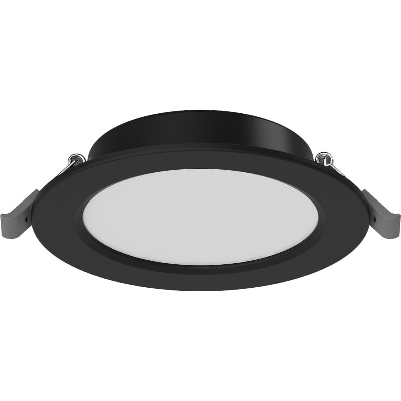 Mexen LDRR recessed LED downlight ceiling panel, 12 cm diameter, 6W, Cool - 6500K, 450 lm, black - L210-012-0665-70
