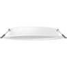 Mexen LDRR ceiling LED downlight panel recessed, diameter 17 cm, 12W, Cool - 6500K, 1320 lm, white - L210-017-1265-20