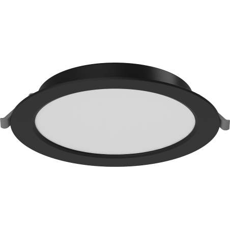 Mexen LDRR LED Ceiling Panel Downlight Recessed 17 cm, 12W, Cool - 6500K, 960 lm, Black - L210-017-1265-70