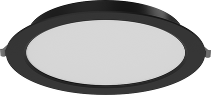 Mexen LDRR recessed LED downlight ceiling panel, 22 cm diameter, 18W, Cold - 6500K, 1440 lm, black - L210-022-1865-70