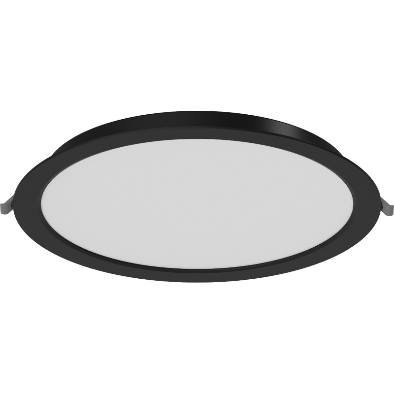 Mexen LDRR recessed LED downlight ceiling panel, 30 cm diameter, 24W, Cool - 6500K, 1920 lm, black - L210-030-2465-70