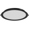 Mexen LDRR recessed LED downlight ceiling panel, 30 cm diameter, 24W, Cool - 6500K, 1920 lm, black - L210-030-2465-70