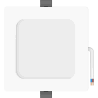 Mexen LDRR LED Recessed Ceiling Downlight Panel 12 x 12 cm, 6W, Neutral - 4000K, 600 lm, White - L211-012-0640-20