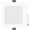 Mexen LDRR recessed LED downlight ceiling panel 12 x 12 cm, 6W, Cold - 6500K, 600 lm, white - L211-012-0665-20