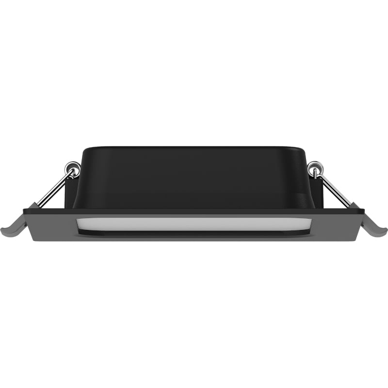 Mexen LDRR LED recessed ceiling downlight panel 12 x 12 cm, 6W, Cold - 6500K, 600 lm, black - L211-012-0665-70