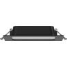 Mexen LDRR recessed downlight LED ceiling panel 14 x 14 cm, 9W, Cool - 6500K, 720 lm, black - L211-014-0965-70