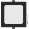 Mexen LDRR recessed downlight LED ceiling panel 14 x 14 cm, 9W, Cool - 6500K, 720 lm, black - L211-014-0965-70