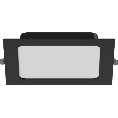 Mexen LDRR LED Downlight Ceiling Panel Recessed 17 x 17 cm, 12W, Neutral - 4000K, 1320 lm, Black - L211-017-1240-70
