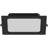 Mexen LDRR LED Downlight Ceiling Panel Recessed 17 x 17 cm, 12W, Neutral - 4000K, 1320 lm, Black - L211-017-1240-70