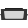 Mexen LDRR ceiling panel LED downlight recessed 17 x 17 cm, 12W, Cool - 6500K, 780 lm, black - L211-017-1265-70