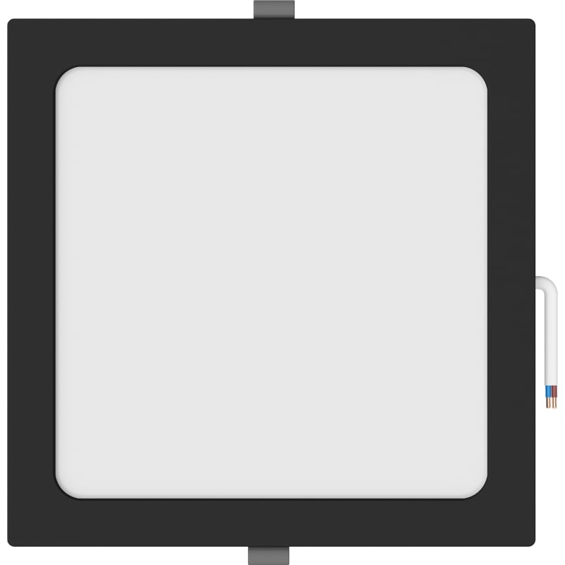 Mexen LDRR LED Recessed Ceiling Downlight Panel 22 x 22 cm, 18W, Neutral - 4000K, 1350 lm, Black - L211-022-1840-70