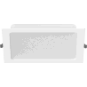 Mexen LDRR recessed LED downlight ceiling panel 22 x 22 cm, 18W, Cool - 6500K, 1980 lm, white - L211-022-1865-20