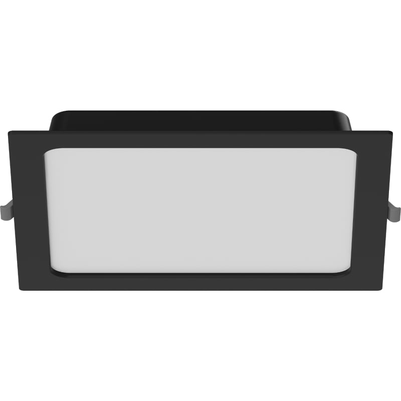Mexen LDRR recessed LED downlight ceiling panel 22 x 22 cm, 18W, Cold - 6500K, 1440 lm, black - L211-022-1865-70