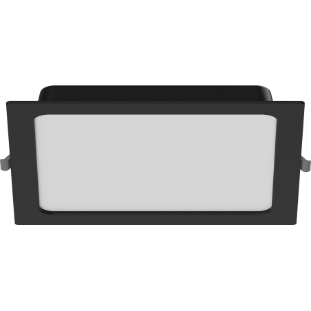 Mexen LDRR recessed LED downlight ceiling panel 22 x 22 cm, 18W, Cold - 6500K, 1440 lm, black - L211-022-1865-70