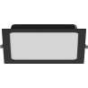 Mexen LDRR recessed LED downlight ceiling panel 22 x 22 cm, 18W, Cold - 6500K, 1440 lm, black - L211-022-1865-70
