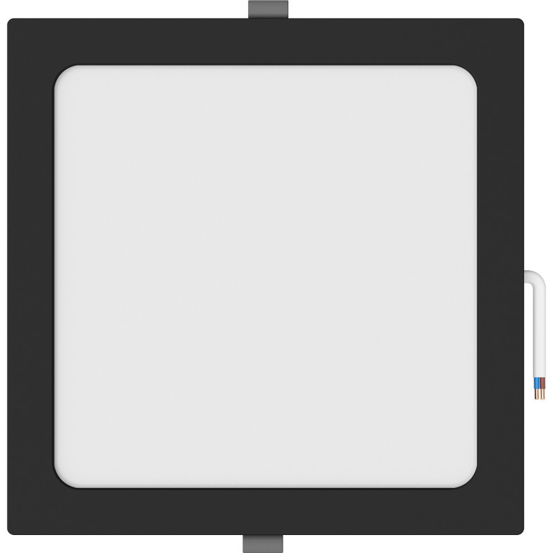 Mexen LDRR recessed LED downlight ceiling panel 22 x 22 cm, 18W, Cold - 6500K, 1440 lm, black - L211-022-1865-70