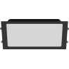 Mexen LDRR LED Downlight Ceiling Panel, Recessed 30 x 30 cm, 24W, Neutral - 4000K, 1920 lm, Black - L211-030-2440-70