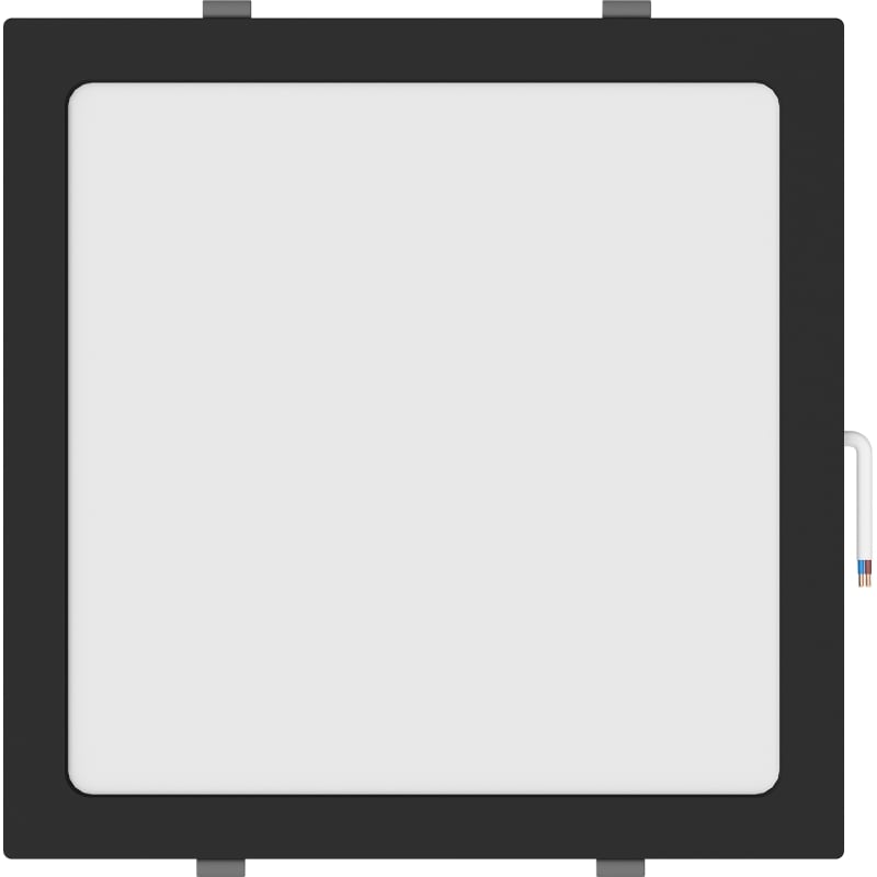 Mexen LDRR LED Downlight Ceiling Panel, Recessed 30 x 30 cm, 24W, Neutral - 4000K, 1920 lm, Black - L211-030-2440-70