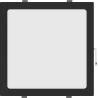 Mexen LDRR LED Downlight Ceiling Panel, Recessed 30 x 30 cm, 24W, Neutral - 4000K, 1920 lm, Black - L211-030-2440-70