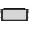 Mexen LDRR ceiling panel recessed LED downlight 30 x 30 cm, 24W, Cold - 6500K, 1920 lm, black - L211-030-2465-70