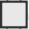 Mexen LDRR ceiling panel recessed LED downlight 30 x 30 cm, 24W, Cold - 6500K, 1920 lm, black - L211-030-2465-70