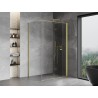 Mexen Mist-F foldable right shower cabin 110 x 120 cm, transparent, brushed gold - 8A6T-100-120-55-00-P - 8A6T-110-120-55-00-P