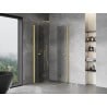 Mexen Mist-F Duo folding shower cabin 110 x 110 cm, transparent, brushed gold - 8A6-110L-110P-55-00