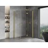 Mexen Mist-F Duo folding shower cabin right 70 x 100 cm, transparent, brushed gold - 8A6-070L-100P-55-00