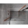 Mexen Mist-F Duo folding shower enclosure left 90 x 85 cm, transparent, brushed copper - 8A6-090L-085P-65-00