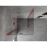 Mexen Mist-F Duo Folding Shower Enclosure 70 x 70 cm, Transparent, Brushed Copper - 8A6-070L-070P-65-00