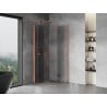 Mexen Mist-F Duo 90 x 90 cm Foldable Shower Cabin, Transparent, Brushed Copper - 8A6-090L-090P-65-00