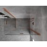 Mexen Mist-F Duo folding shower cabin right 70 x 90 cm, transparent, brushed copper - 8A6-070L-090P-65-00