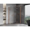 Mexen Mist-F Duo Folding Shower Cabin Right 70 x 120 cm, Transparent, Brushed Copper - 8A6-070L-120P-65-00