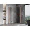 Mexen Mist-F Duo Folding Shower Cabin Right 70 x 120 cm, Transparent, Brushed Copper - 8A6-070L-120P-65-00