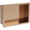 Mexen X-Wall-R niche shelf with flange 30 x 20 cm, brushed copper - 19C0302010