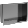 Mexen X-Wall-R recessed shelf with flange 30 x 20 cm, brushed gun gray - 19E0302010