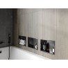 Mexen X-Wall-R recessed shelf with flange 30 x 20 cm, brushed gun gray - 19E0302010