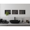 Mexen X-Wall-R recessed shelf with flange 30 x 20 cm, brushed gun gray - 19E0302010