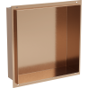 Mexen X-Wall-NR recessed shelf without flange 30 x 30 cm, brushed copper - 19C1303010