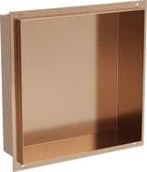 Mexen X-Wall-NR recessed shelf without flange 30 x 30 cm, brushed copper - 19C1303010